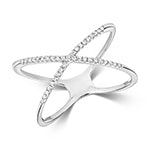 9ct White Gold Diamond Dress Ring 0.11 CT