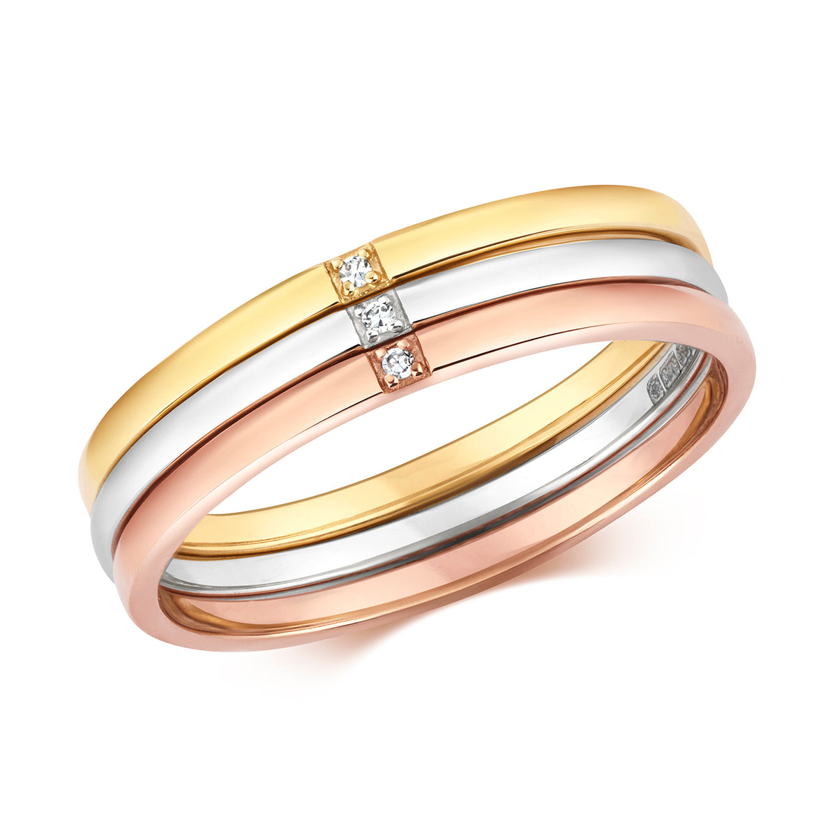 9ct Yellow Gold Diamond Dress Ring 0.01 CT