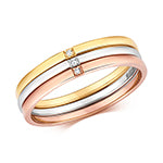 9ct Yellow Gold Diamond Dress Ring 0.01 CT