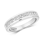 18ct White Gold Diamond Wedding Band Ring 1 CT