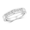 18ct White Gold Diamond Wedding Band Ring 0.75 CT
