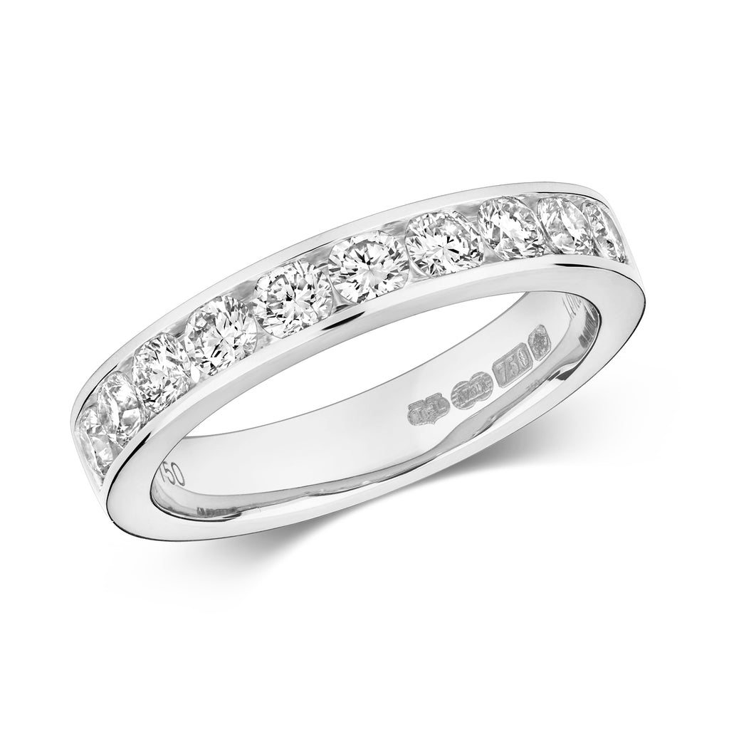 18ct White Gold Diamond Eternity Ring 1 CT