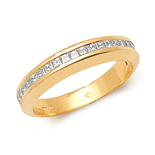 18ct Yellow Gold Diamond Wedding Band RDQ150