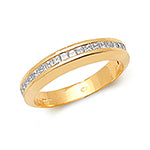18ct Yellow Gold Diamond Wedding Band RDQ150