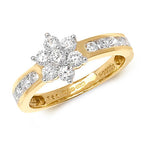 18ct Yellow Gold Diamond Engagement Ring  CT RDQ159