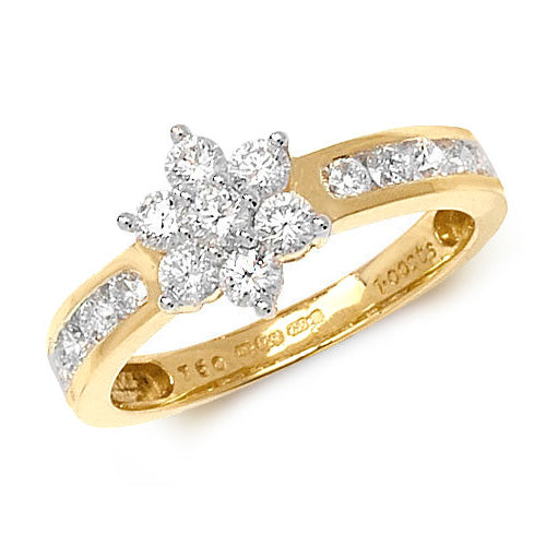 18ct Yellow Gold Diamond Engagement Ring  CT RDQ159