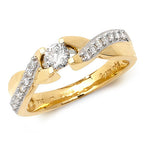 18ct Yellow Gold Diamond Dress Ring RDQ164