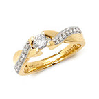 18ct Yellow Gold Diamond Dress Ring RDQ164