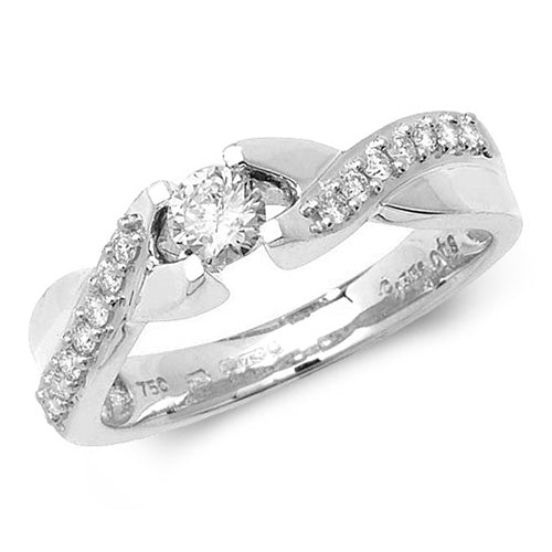 18ct White Gold Diamond Dress Ring RDQ164W