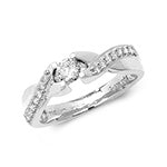 18ct White Gold Diamond Dress Ring RDQ164W