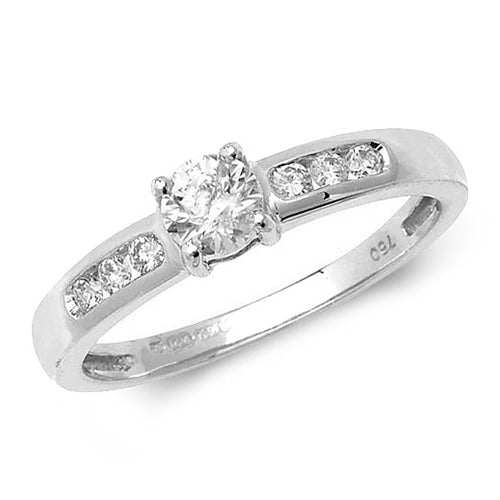 18ct White Gold Diamond Dress Ring RDQ165W