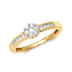 18ct Yellow Gold Diamond Engagement Ring  CT RDQ166