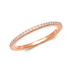 18ct Rose Gold Diamond Eternity Ring 0.12 CT