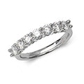 Modrwy Ddi-dor Diemwnt Aur Gwyn 18ct RDQ187W