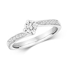 18ct White Gold Diamond Engagement Ring 0.47 CT