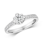 18ct White Gold Diamond Engagement Ring 0.7 CT