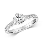 18ct White Gold Diamond Engagement Ring 0.7 CT