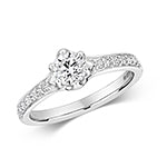 18ct White Gold Diamond Engagement Ring 0.7 CT