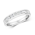 18ct White Gold Diamond Eternity Ring 0.440+0.200 CT