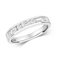 18ct White Gold Diamond Eternity Ring 0.440+0.200 CT