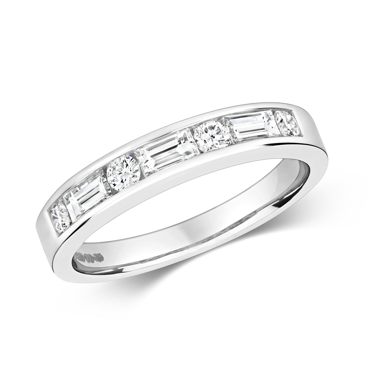 18ct White Gold Diamond Eternity Ring 0.440+0.200 CT