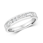 18ct White Gold Diamond Eternity Ring 0.440+0.200 CT