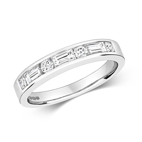 18ct White Gold Diamond Eternity Ring 0.440+0.200 CT