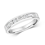 18ct White Gold Diamond Eternity Ring 0.440+0.200 CT