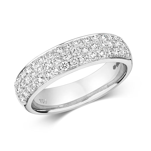 18ct White Gold Diamond Dress Ring 0.75 CT