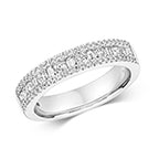 18ct White Gold Diamond Dress Ring 0.150+0.440 CT