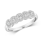 18ct White Gold Diamond Dress Ring
