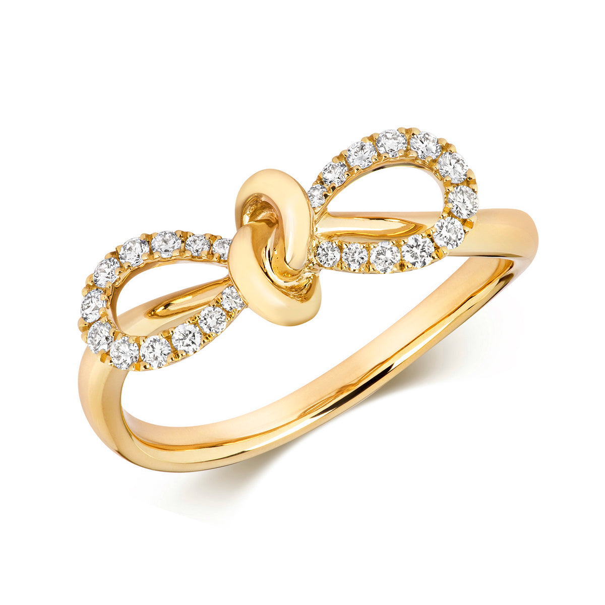 18ct Yellow Gold Diamond Dress Ring 0.18 CT