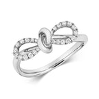 18ct White Gold Diamond Dress Ring 0.18 CT