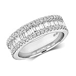 18ct White Gold Diamond Eternity Ring 0.620+0.380 CT