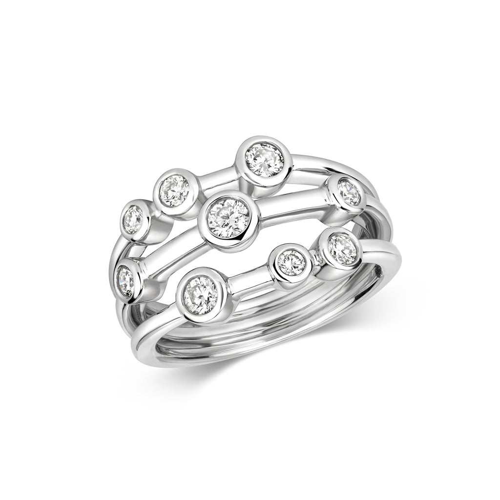 18ct White Gold Diamond Dress Ring 0.5 CT