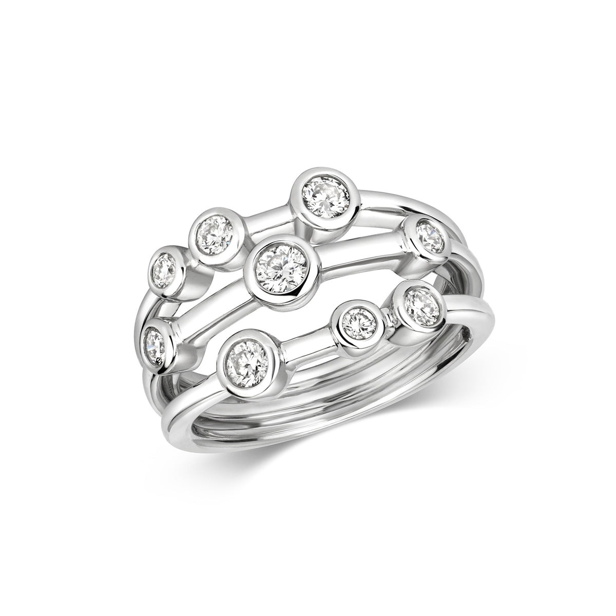 18ct White Gold Diamond Dress Ring 0.5 CT
