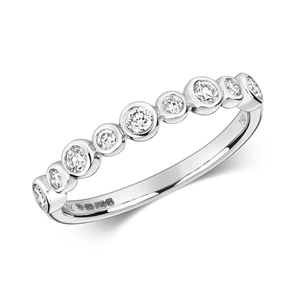 18ct White Gold Diamond Eternity Ring 0.31 CT