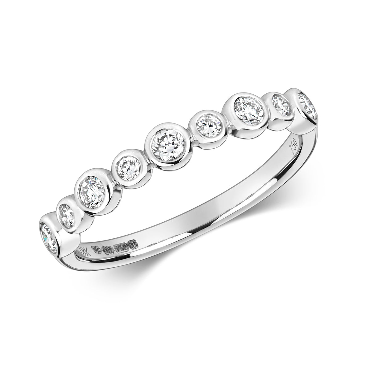 18ct White Gold Diamond Eternity Ring 0.31 CT