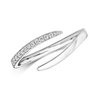 18ct White Gold Diamond Dress Ring 0.09 CT