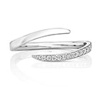 18ct White Gold Diamond Dress Ring 0.09 CT