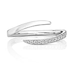 18ct White Gold Diamond Dress Ring 0.09 CT