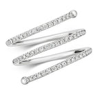 18ct White Gold Diamond Dress Ring 0.34 CT
