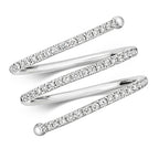 18ct White Gold Diamond Dress Ring 0.34 CT