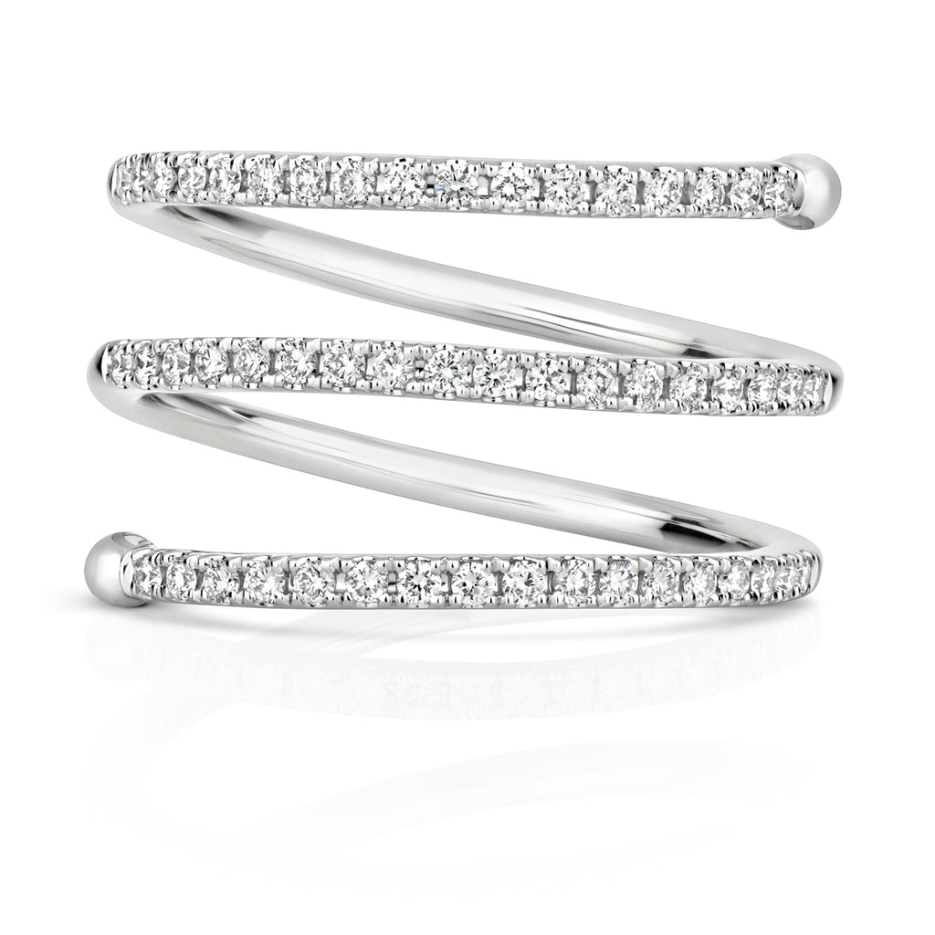 18ct White Gold Diamond Dress Ring 0.34 CT