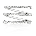 18ct White Gold Diamond Dress Ring 0.34 CT