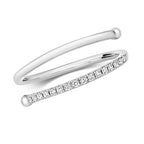 18ct White Gold Diamond Dress Ring 0.1 CT