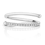 18ct White Gold Diamond Dress Ring 0.1 CT