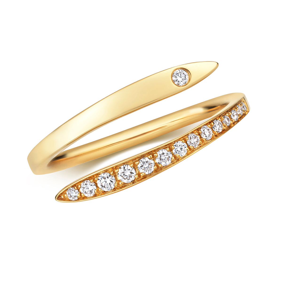 18ct Yellow Gold Diamond Dress Ring 0.14 CT