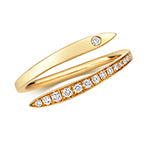 18ct Yellow Gold Diamond Dress Ring 0.14 CT