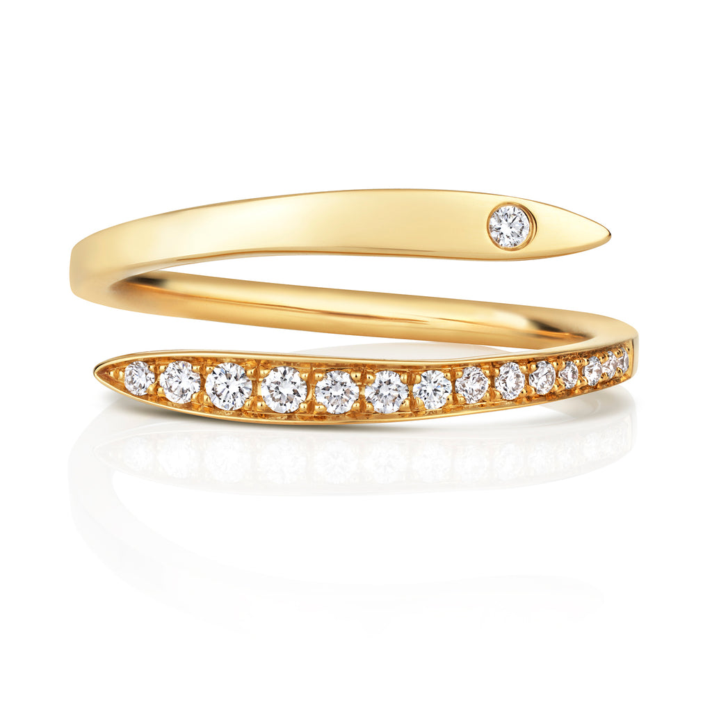 18ct Yellow Gold Diamond Dress Ring 0.14 CT